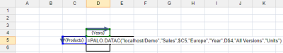 Paste result table